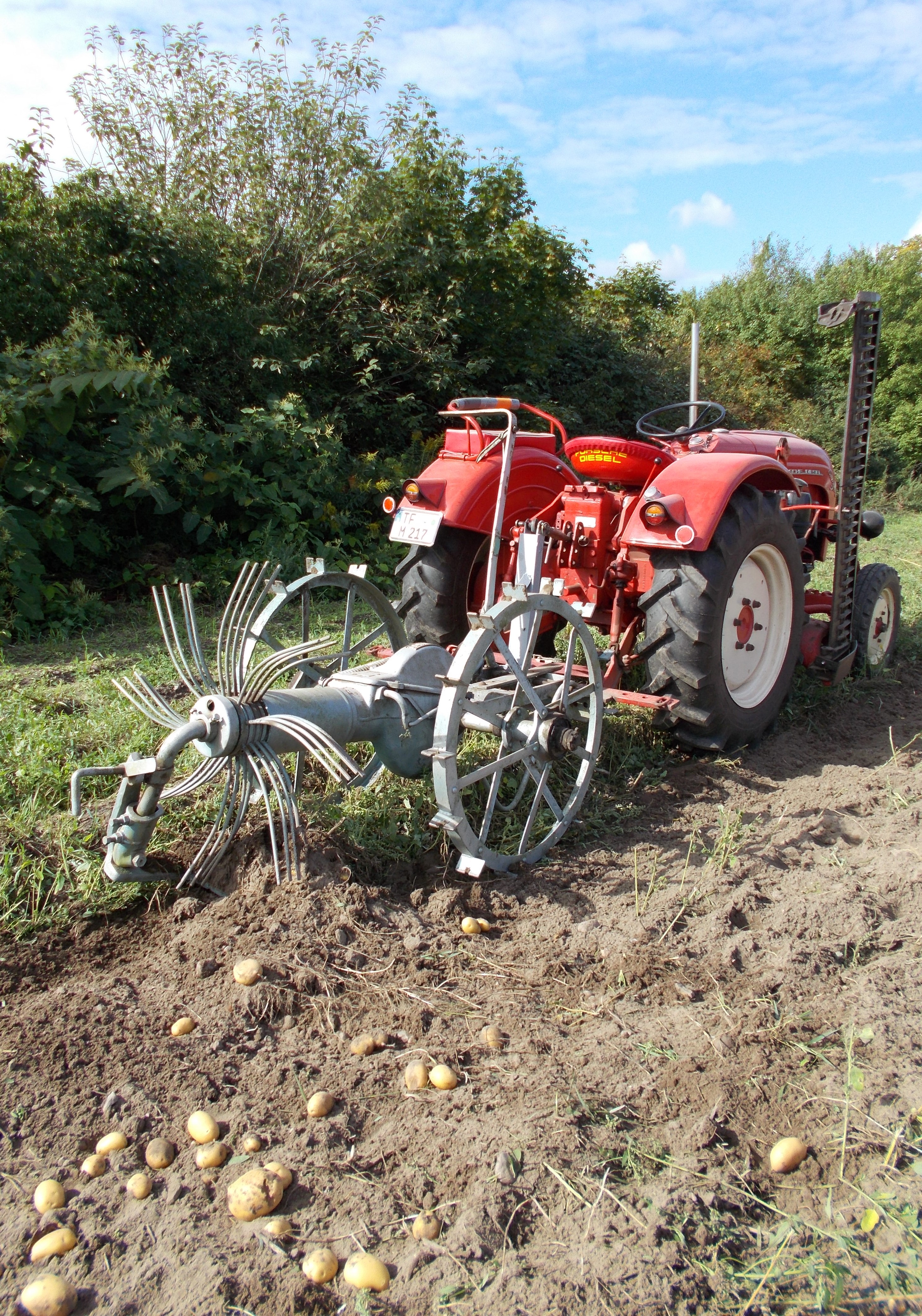 Auch eine Art der Wiedervereinigung: Porsche T217 der Porsche-Diesel Motorenbau GmbH und Sausewind 1 aus dem VEB Landmaschinenbau „Rotes Banner“ Döbeln.